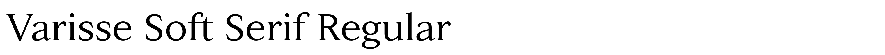 Varisse Soft Serif Regular